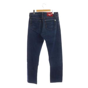 JACOB COHEN J688-LIMITED 加工 デニムパンツ ジーンズ テーパード ボタンフライ 32 ブルー