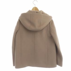 BEAUTY&YOUTH UNITED ARROWS フード&ノーカラーショートコート 2WAY ジップアップ S モカ