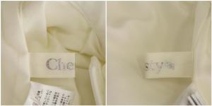 Chesty 20年製 フラワーモチーフパンツ スリム テーパード センタープレス 1 ホワイト