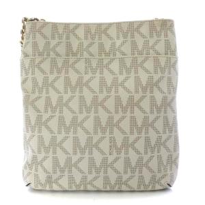 MICHAEL Michael Kors ショルダーバッグ ワンショルダー モノグラム チェーン ロゴ 白 ホワイト