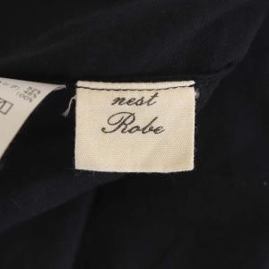 nest Robe ヘンプリネン起毛ワッシャーワンピース ノースリーブ ベスト ロング F ブラック