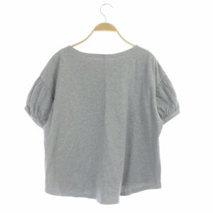 nest Robe コットン天竺パフスリーブ Tee 半袖 カットソー プルオーバー F グレー