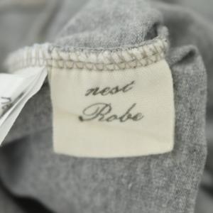 nest Robe コットン天竺パフスリーブ Tee 半袖 カットソー プルオーバー F グレー