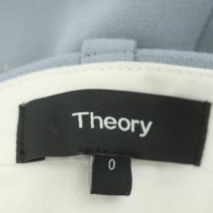 Theory 21SS Bistretch Double 3 Treeca 4 テーパードパンツ センタープレス ストレッチ 0 ブルーグレー