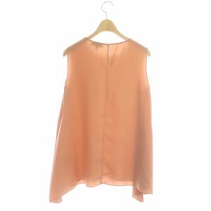 Theory 21SS Prime GGT Triangle Shell ブラウス ノースリーブ プルオーバー フレア クルーネック S