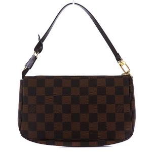 LOUIS VUITTON N41206 ダミエ ポシェット アクセソワール ハンドバッグ エベヌ 茶