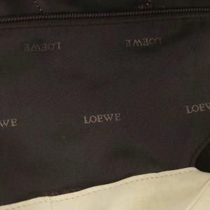 LOEWE ナッパアイレ アナグラム ハンドバッグ レザー ホワイト
