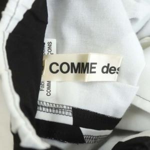 COMME des GARCONS AD2021 ボリュームスカート フラワープリント S 黒 白