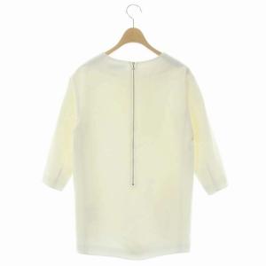 ADORE バックジップトップス チュニック 七分袖 36 白 ホワイト