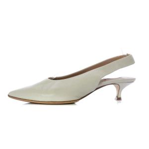 Deuxieme Classe ブレンタ BRENTA POINTED BACK STRAP パンプス ハイヒール ポインテッドトゥ 36.5 23cm 白