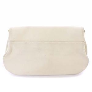 TORY BURCH クラッチバッグ レザー 白 ホワイト