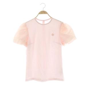 22SS JACQUARD PUFF TEE トップス Tシャツ カットソー ジャガード パフスリーブ 五分袖 プルオーバー