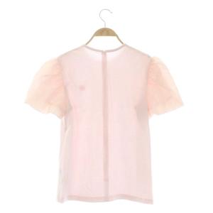 BORDERS at BALCONY 22SS JACQUARD PUFF TEE トップス Tシャツ カットソー ジャガード パフスリーブ 五分袖 プルオーバー