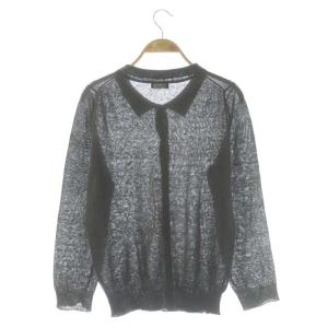 MARGARET HOWELL リネン 長袖カーディガン ニット グレー