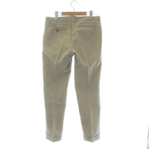 MARGARET HOWELL テーパードパンツ ロールアップ リネン混 3 グレージュ