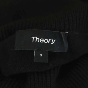 Theory 21AW SUPER WOOL TURTLE NECK DR ニットワンピース ロング タートルネック 長袖 S 黒 ブラック