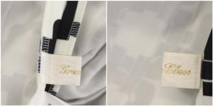 Grace Class モノグラムプリーツスカート ミモレ丈 総柄 36 ホワイト ブラック