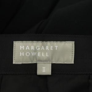MARGARET HOWELL 19AW MATT COTTON TWILL 台形スカート ロング タック 2 カーキ