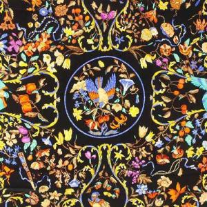 HERMES PIERRES D' ORIENT ET D' OCCIDENT スカーフ 黄色