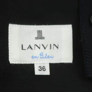 LANVIN en Bleu タイトスカート スリット ロング サスペンダー付き 36 ブラック