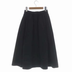 LANVIN en Bleu フレアスカート ギャザー ロング 36 ブラック