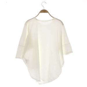 ENFOLD 20AW カットソー Tシャツ 七分袖 オーバーサイズ アシンメトリー クルーネック 38 ホワイト