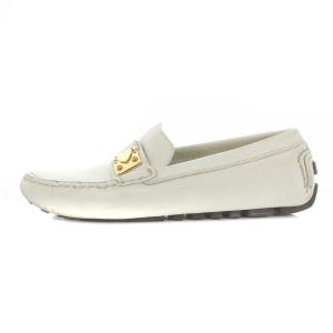 LOUIS VUITTON ドライビングシューズ レザー 34 ホワイト