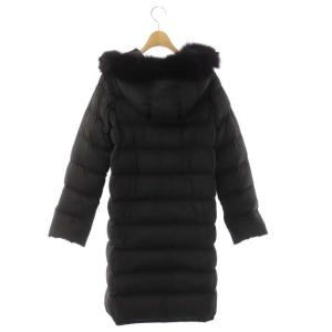 MACKINTOSH ファーフード付き ダウンコート   34  ブラック 