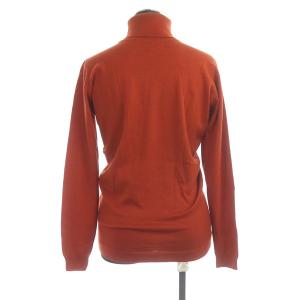 JOHN SMEDLEY ウール タートルネック ニット セーター 長袖 カットソー S レッド