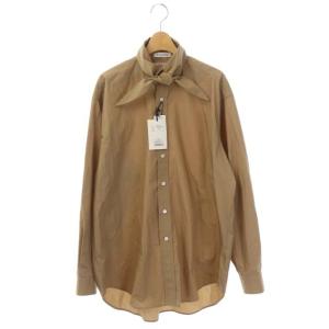 エストネーション別注 21AW スカーフカラーシャツ XS モカベージュ