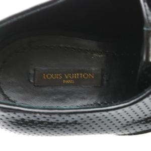 LOUIS VUITTON ドレスシューズ パンチング パテントレザー 7 ブラック