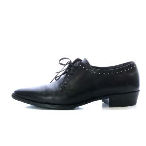 CELINE エディスリマン ジャクノ ダービーシューズ スタッズ レザー 37 ブラック