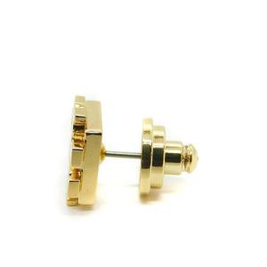 TORY BURCH ロゴピアス スタッド ゴールド色