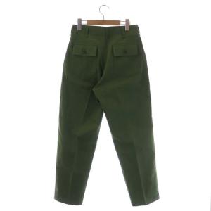 Shinzone BAKER PANTS テーパード ジッパーフライ 36 カーキ