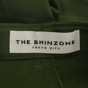Shinzone BAKER PANTS テーパード ジッパーフライ 36 カーキ