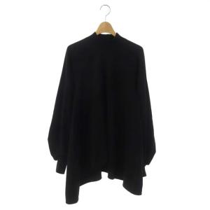 21AW PEダブルクロス2 ハイネックブラウス 38 黒