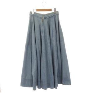 MADISONBLUE フレア デニムスカート ロング M ライトブルー
