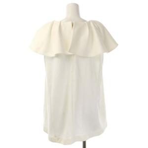 CELFORD 22SS ×美香 ビックカラーポンチセットアップ 上下 ブラウス 半袖 テーパードパンツ イージー 38 オフホワイト