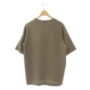 CINOH ドゥーズィエムクラス取り扱い WIDE SLEEVE ブラウス シャツ 七分袖 プルオーバー F カーキブラウン