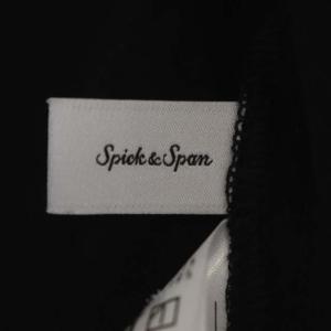 Spick&Span 22SS ドビークロスサックドレス ワンピース Vネック 半袖 ロング フレア プルオーバー 36 黒 ブラック