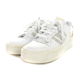 adidas 21年製 FORUM BONEGA  W スニーカー レザー 23cm ホワイト グレー GZ4294