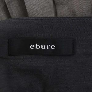 ebure シルク プリーツスカート ロング フレア 36 ライトグレージュ