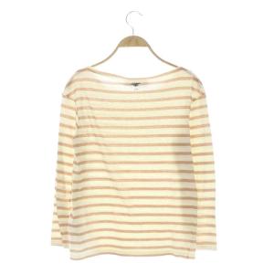 Christian Dior バックBEEプリント ボーダーカットソー 長袖 S アイボリー ベージュ