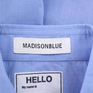MADISONBLUE BIG CUFF HS SHIRT シャツ ブラウス 五分袖 前開き 01 サックス