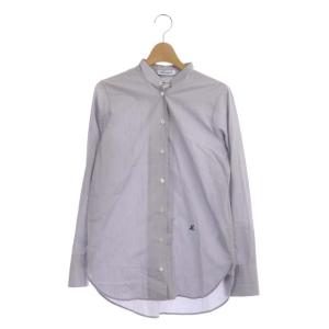 MADAME STANDING COLLAR SHIRT HAIRLINE ST シャツ ブラウス スタンドカラー 長袖 前開き
