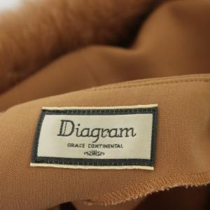 Diagram GRACE CONTINENTAL FOXファーヘムトップス カットソー 長袖 38 ブラウン