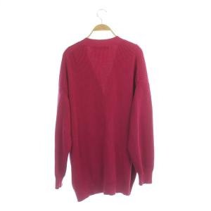 ESTNATION ニットロングカーディガン 長袖 Vネック F ピンク