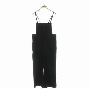 Plage キャミサロペット オールインワン ワイド コットン 38 黒 ブラック