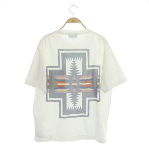 PENDLETON リミテッドSMUバックプリントTシャツ 半袖 クルーネック S 白 ホワイト