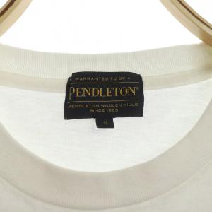 PENDLETON リミテッドSMUバックプリントTシャツ 半袖 クルーネック S 白 ホワイト